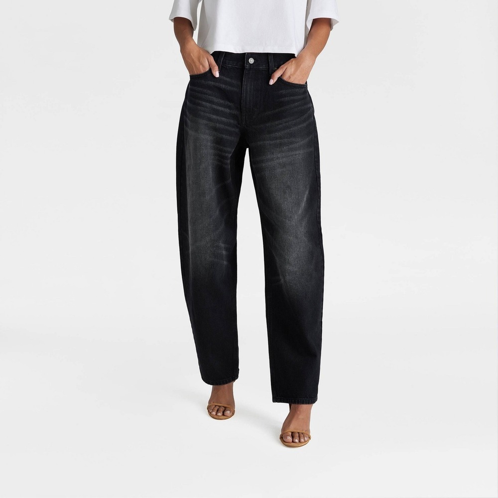 KBB by KAHLANA x Target Size 8 M Mid-Rise Wide Leg The‎ Kahlana Jean Black Jeans